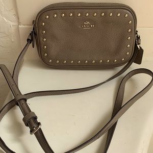 COACH | Leather Crossbody/ Gray